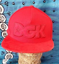 Gorra DGK Dirty Ghetto Kids Squad Todo Rojo Kayo Correa Usada en Excelente Condición segunda mano  Embacar hacia Argentina