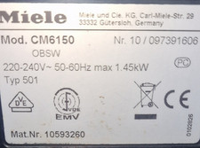 Miele coffee maker for sale  LONDON