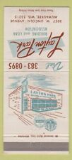 Matchbook cover layton for sale  USA