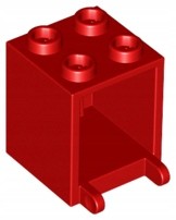 LEGO Skrzynia Szafka Box 2x2x2 Czerwony 4345 4 szt. na sprzedaż  PL