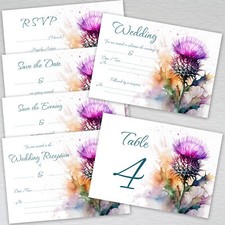 Scottish wedding invitations for sale  UK