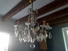 Ancien lustre pampilles d'occasion  Bourges