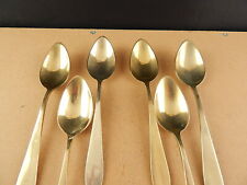 Conjunto antigo Art Deco 6 colheres de talheres alpaca dourada, usado comprar usado  Enviando para Brazil