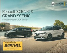 Catalogue brochure prospekt Renault (Grand) Scenic série Black Edition 2019 DE, usado comprar usado  Enviando para Brazil