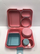 Kit de lancheira térmica infantil - piquenique escolar estilo livre rosa e azul-petróleo comprar usado  Enviando para Brazil