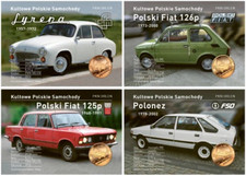 Używany, VINTAGE POLSKIE SAMOCHODY - PEŁNA SERIA W RZADKICH 4 ZBIEŻKACH - ŻETONY PKN ORLEN na sprzedaż  PL