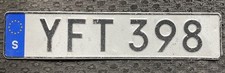 License plate sweden d'occasion  Expédié en Belgium
