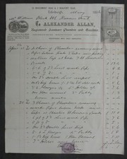 1894 billhead edinburgh for sale  UK