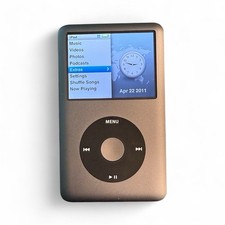 iPod Classic 160GB preto e cromado modelo A1238 testado funcionando com cabo de carga! comprar usado iPod Classic 160GB preto e cromado modelo A1238 testado funcionando com cabo de carga! comprar usado  Enviando para Brazil