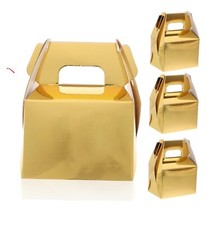 19 peças caixas de presente de papel Kraft dourado a granel para caixas de doces de casamento tampas reutilizáveis comprar usado  Enviando para Brazil