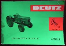 Deutz schlepper ersatzteillist gebraucht kaufen  Recke