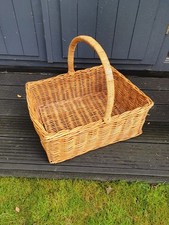 Rattan log basket for sale  IPSWICH