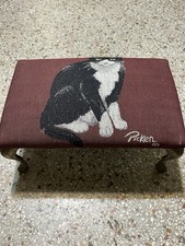Cat tapestry footstool for sale  Fort Lauderdale