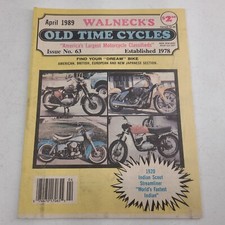 Usado, Walnecks Old Time Cycles Magazine April 1989 Indian Scout Streamliner Dream Bike comprar usado  Enviando para Brazil