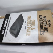 Conjunto de grelha e placa de chapa Ninja Woodfire cerâmica revestimento antiaderente preto   comprar usado  Enviando para Brazil