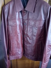 Mens leather trucker for sale  BELFAST