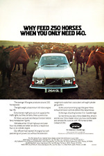 Volvo 264 "WHY FEED 250 HORSES" Austrália Vintage A4 Impressão Colorida Anúncio Circa 1977 comprar usado  Enviando para Brazil