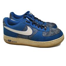 Tênis masculino Nike Air Force 1 pele de cobra tamanho 12 azul 488298-410 comprar usado  Enviando para Brazil