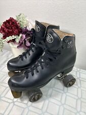 Patins masculinos vintage Lenexa Supreme RC Sports couro preto tamanho EUA 9 M comprar usado  Enviando para Brazil