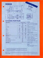 IVECO / FICHE TECHNIQUE / DAILY 35 - 10 . 1 / CHASSIS PORTEUR de 1989 comprar usado  Enviando para Brazil