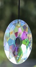 Oval rainbow crystal for sale  PERSHORE