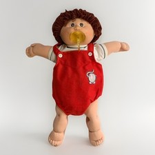Muñeco chupete Coleco Cabbage Patch Kid 1982 marrón pelo difuso niño KT de colección pañal segunda mano  Embacar hacia Mexico