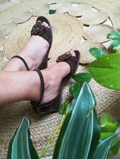 Cuir chaussures plateforme d'occasion  Paris I