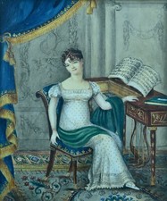Pintura antiga retrato império condé mulher interior duquesa sala de estar -, usado comprar usado  Enviando para Brazil