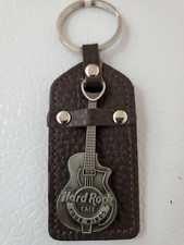 Novo Hard Rock Cafe FOUR WINDS CASINO Chaveiro Guitarra Em Couro LOCAL FECHADO comprar usado  Enviando para Brazil
