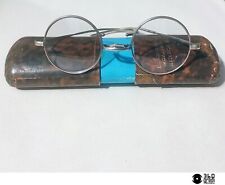 Antichi occhiali in metallo aste rotanti doppio ponte basculante 1930s (small) comprar usado  Enviando para Brazil