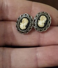 Cameo style earings for sale  STOKE-ON-TRENT