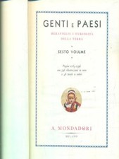 Genti paesi. volumi usato  Italia