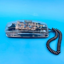 TELEFONE VINTAGE ANOS 80 LENOXX SOUND PH-1400 TRANSPARENTE TRANSPARENTE MONTADO NA PAREDE NÃO TESTADO comprar usado  Enviando para Brazil