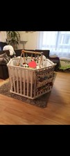 Laufstall weiß höhenverstell gebraucht kaufen  Freudental
