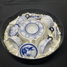 white tea set blue for sale  Miami
