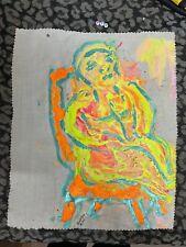 Robert Bird pintura a óleo arte em pano peça de arte abstrata original, usado comprar usado  Enviando para Brazil