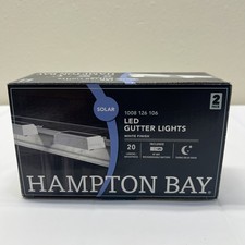 Luz solar LED para calha de teto Hampton Bay 20 lúmens integrada branca externa 2 peças comprar usado  Enviando para Brazil