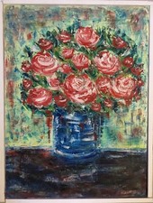 Quadro rose dipinto usato  Novara