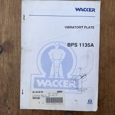 Wacker vibratory plate for sale  WATFORD