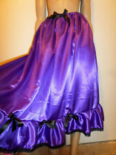 Purple satin petticoat for sale  LEIGH