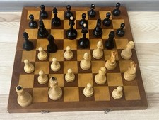 Juego completo de ajedrez vintage soviético Big Chess ponderado torneo URSS ajedrez años 1968 segunda mano  Embacar hacia Mexico