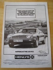 Henlys supercat jaguar for sale  BRISTOL