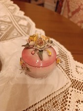 Scatolina ceramica decorata usato  Taranto