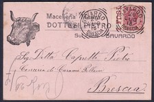 Cartolina brescia macelleria usato  Vittuone
