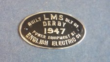Lms railway plate for sale  ROSSENDALE