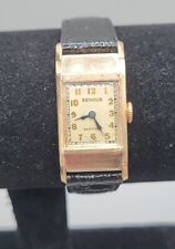 Relógio tanque 10kgp Benrus à prova de choque 1920S modelo S 17J 7,5" pulseira de couro VINTAGE comprar usado  Enviando para Brazil
