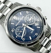 Michael Kors Runway Hunger Stop SS/Cronógrafo Azul 38mm MK5814, Tem Nova Bateria comprar usado  Enviando para Brazil