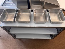 4- Metade 1/2 Tamanho 4"D Aço Inoxidável Alimentos Mesa a Vapor Panela NSF Restaurante Comercial comprar usado  Enviando para Brazil