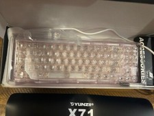 Teclado mecânico transparente rosa sem fio YUNZII X71 teclas comprar usado  Enviando para Brazil