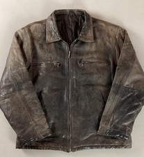 Vintage distressed leather for sale  ROYSTON